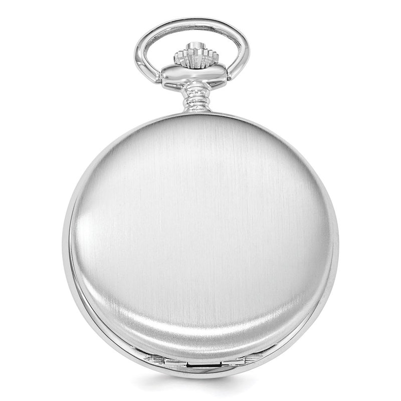 Swingtime Chrome-finish Brass Mechanical 42mm Pocket Watch