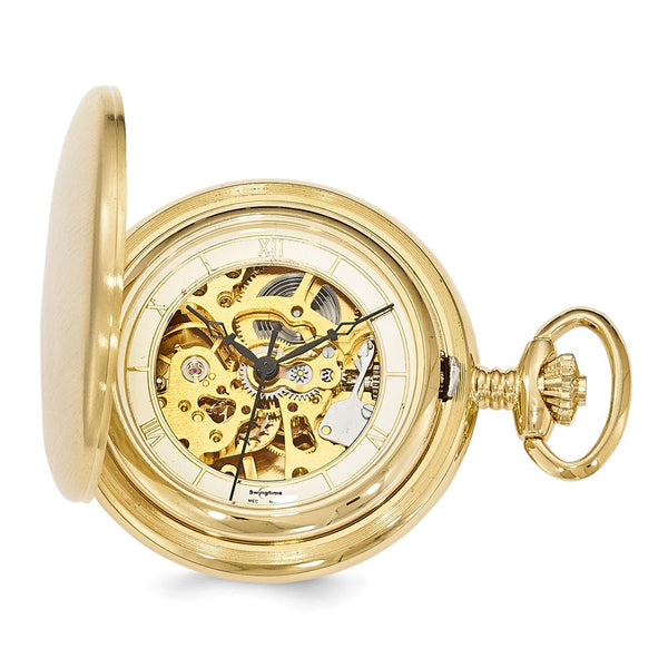 Swingtime Gold-finish Brass Mechanical 42mm Pocket Watch