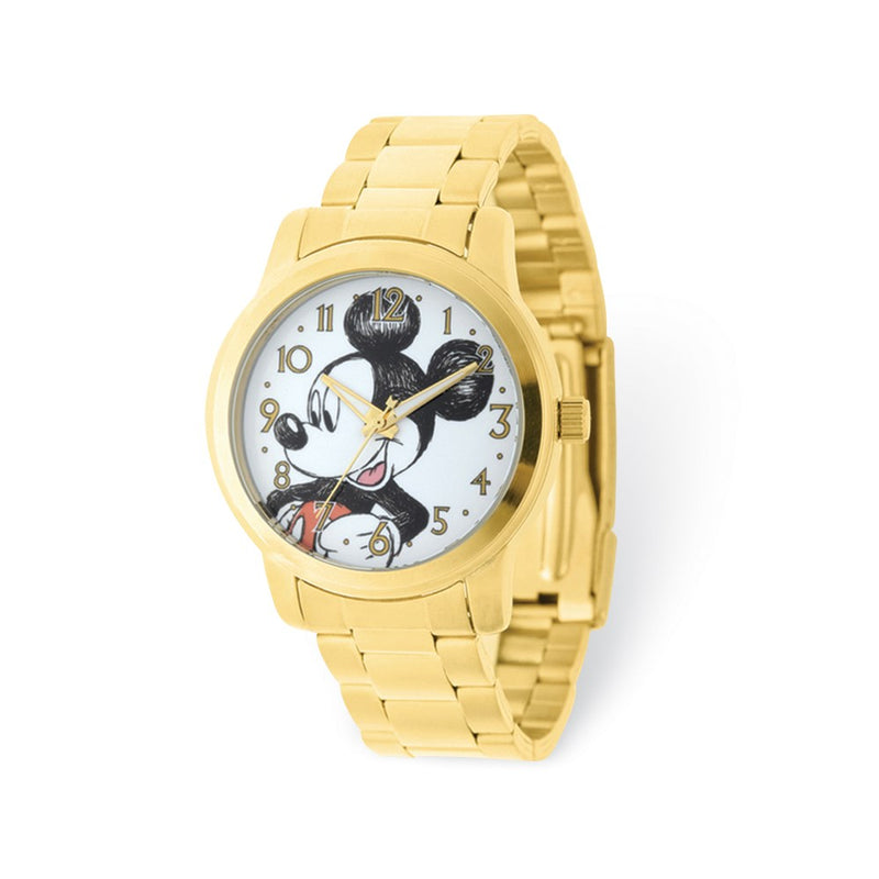 Disney Adult Size Mickey Mouse Gold-tone Watch