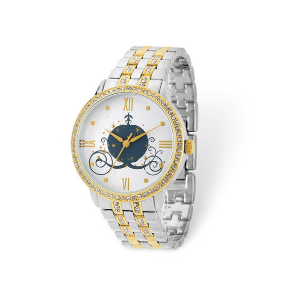 Ladies Disney Two-tone Cinderella Coach Watch