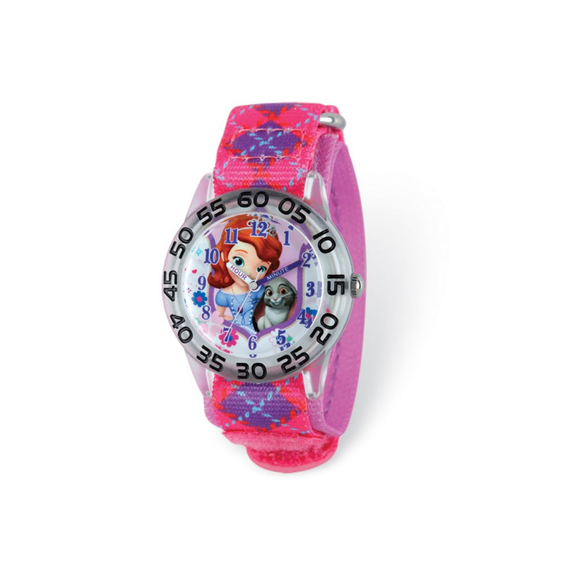 Disney Princess Sophia/Bunny Acrylic Pink Time Teacher Watch