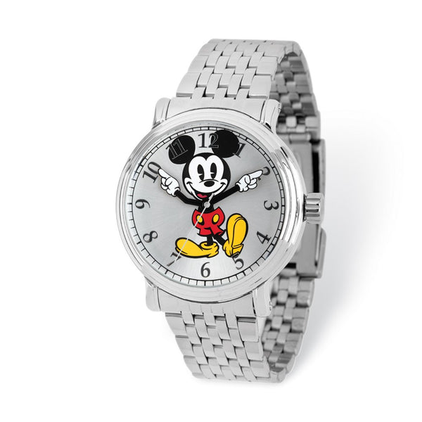 Disney Adult Size Silver Dial Mickey Mouse Watch