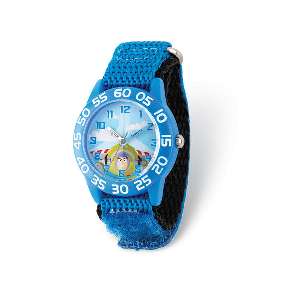 Disney Toy Story Buzz Acrylic Blue Band Time Teacher Watch