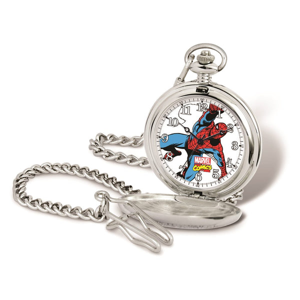 Marvel Spiderman w/Chain Pocket Watch