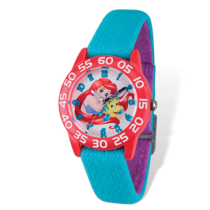 Disney Kids Princess Ariel & Flounder Stretch Time Teacher Watch