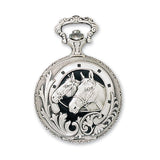 Charles Hubert Antiqued Finish Horses Pocket Watch