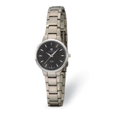 Ladies Charles Hubert Titanium Black Dial Ultra Slim Watch
