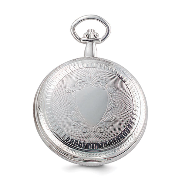 Charles Hubert Chrome-finish White Dial Pocket Watch