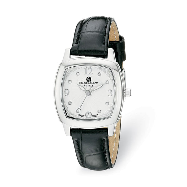 Ladies Charles Hubert Stainless Steel Silver Dial Watch