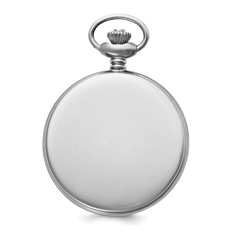 Charles Hubert Stainless Steel Hunter Case Tritium Mechanical Pocket Watch