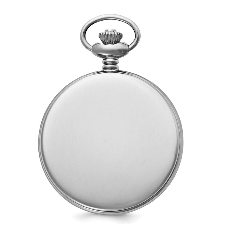 Charles Hubert Stainless Steel Hunter Case Tritium Quartz Pocket Watch