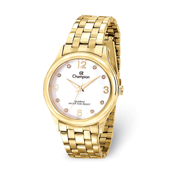 Champion Glamour Gold-tone White Dial Watch