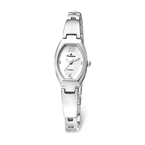 Champion Glamour Stainless Steel White Dial Watch