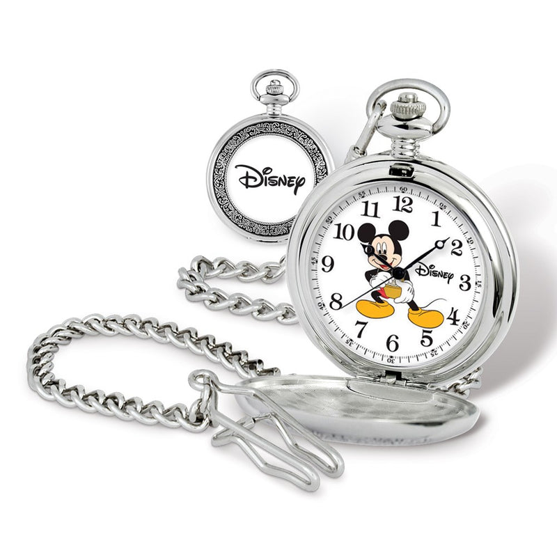 Disney Mickey Mouse w/Chain Pocket Watch