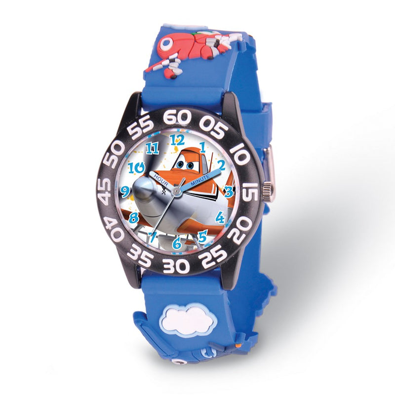 Disney Kids Planes Dusty Acrylic Time Teacher Watch