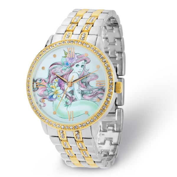 Ladies Disney Ariel Two-tone Metal w/Crystals Watch