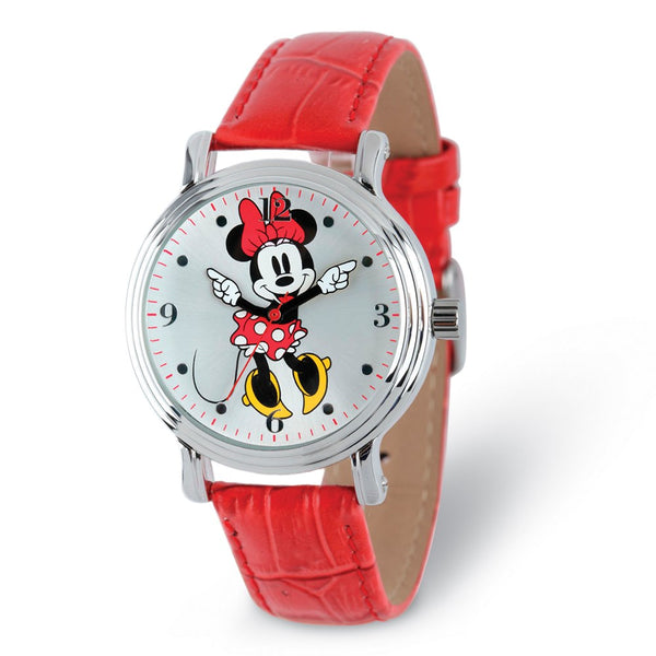 Disney Adult Size Red Strap Minnie Mouse w/Moving Arms Watch