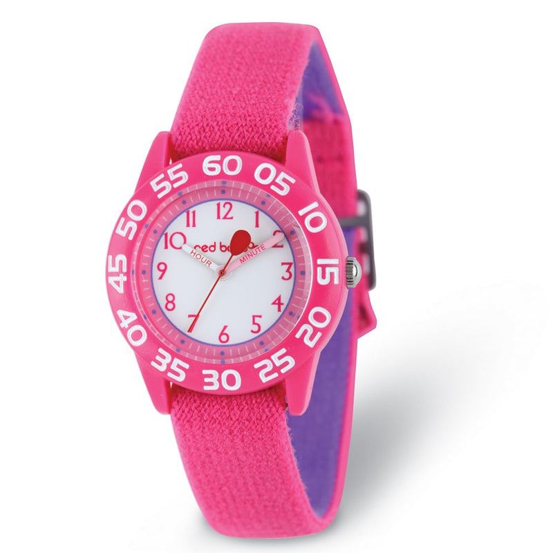 Red Balloon Kids Pink Strap Time Teacher Watch