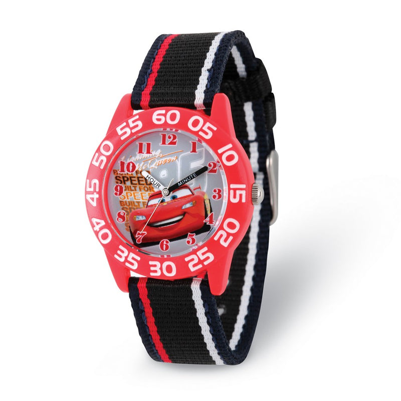 Disney Kids Cars Lightning McQueen Acrylic Time Teacher Watch