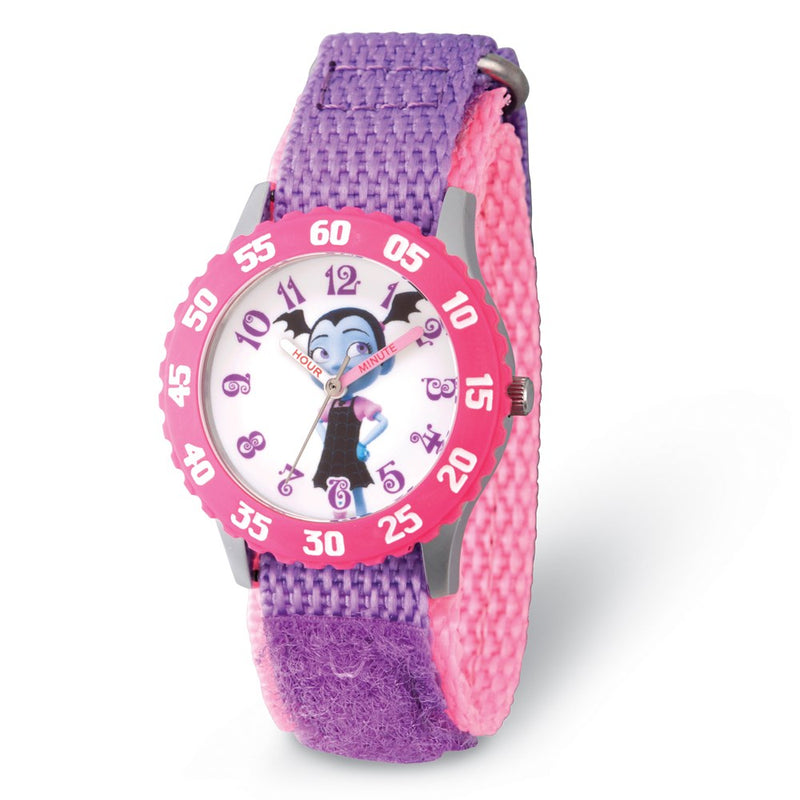 Disney Kids Vampirina Purple Strap Time Teacher Watch