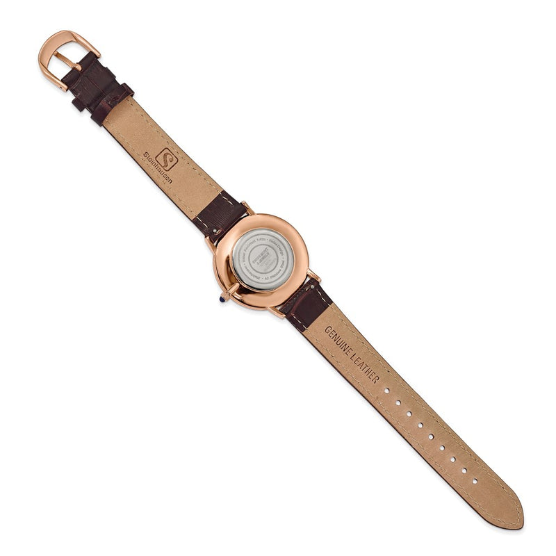 Steinhausen Altdorf Rose IP-plated Brown Strap Watch