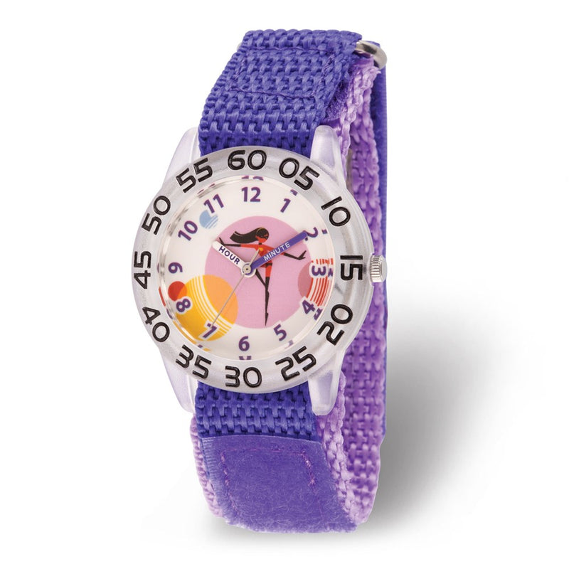 Disney Kids Incredibles 2 Daughter Purple Nylon Time Teacher Watch