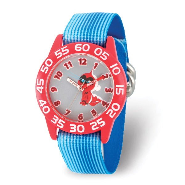 Disney Kids Incredibles 2 Baby Blue Stretch Band Time Teacher Watch
