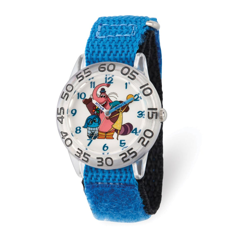 Disney Kids Inside Out Blue Nylon Band Time Teacher Watch