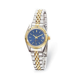 Ladies Charles Hubert Two-tone Stainless Steel Blue Dial Watch