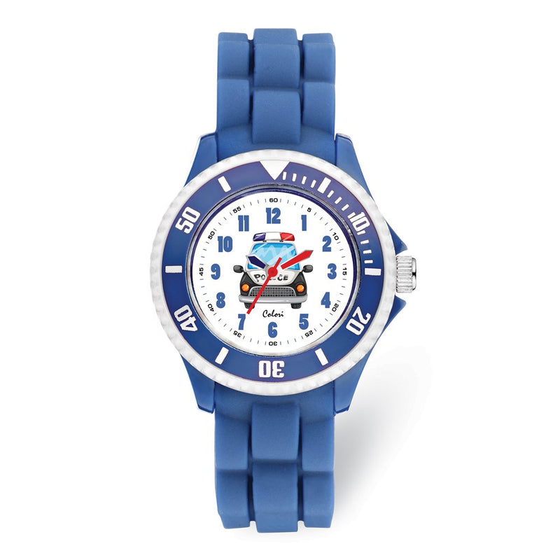 Colori Kids Blue Police Car Watch