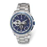 Charles Hubert Stainless Steel Chronograph Blue Dial Watch