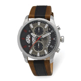 Charles Hubert Stainless Steel Chronograph Black Dial Watch
