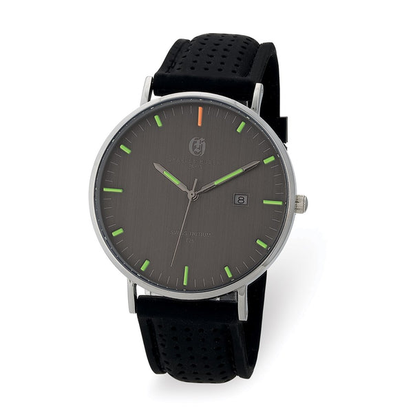 Charles Hubert Stainless Steel w/2 BandsTritium Grey Dial Watch