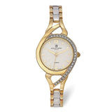 Charles Hubert Ladies Two-Tone Off-White Dial Watch