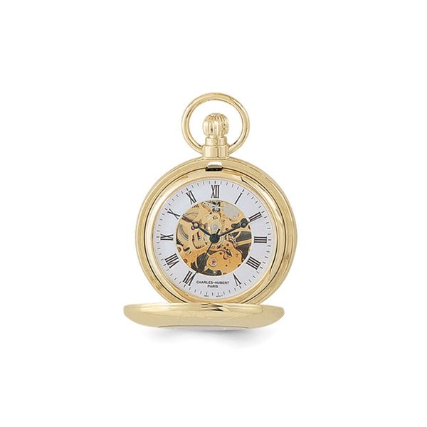 Charles Hubert Gold Finish Pocket Watch