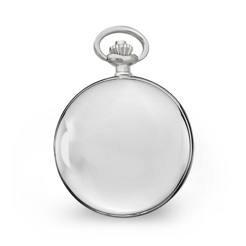 Charles Hubert Chrome Finish Open Window Case Pocket Watch