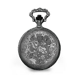 Charles Hubert Antique Chrome Finish Sailing Ship Pocket Watch