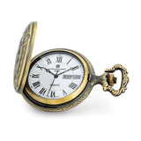 Charles Hubert Antique Gold Finish Train Pocket Watch