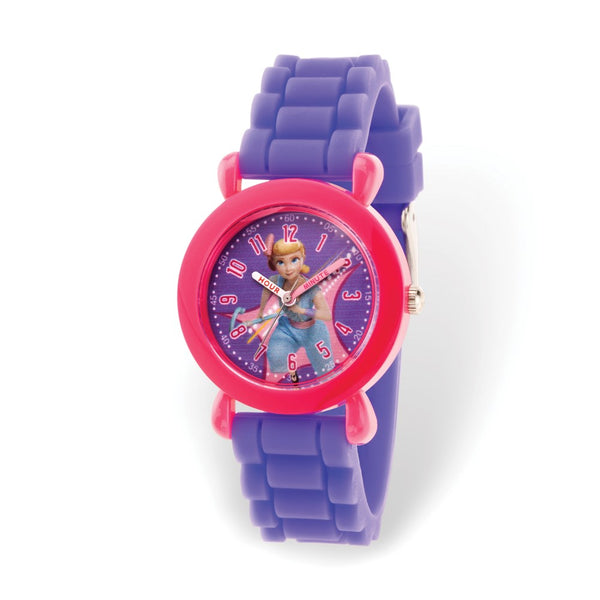 Disney Kids Toy Story Bo Peep Time Teacher Purple Silicone Band Watch