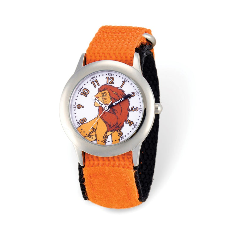 Disney Kids Lion King Simba Orange Nylon Band Watch