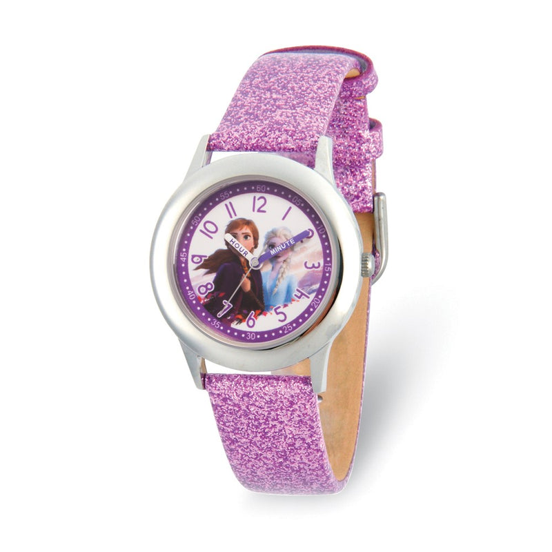 Disney Kids Frozen II Elsa & Anna Time Teacher Pink Band Watch