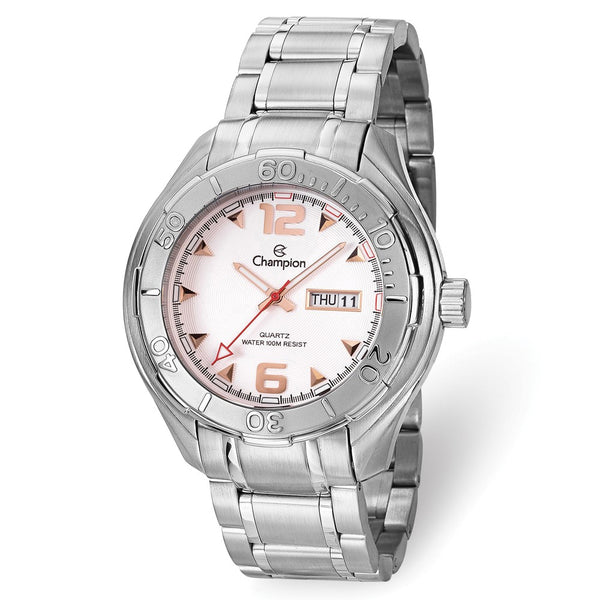 Champion Round Dial Stainless Steel Sport Watch