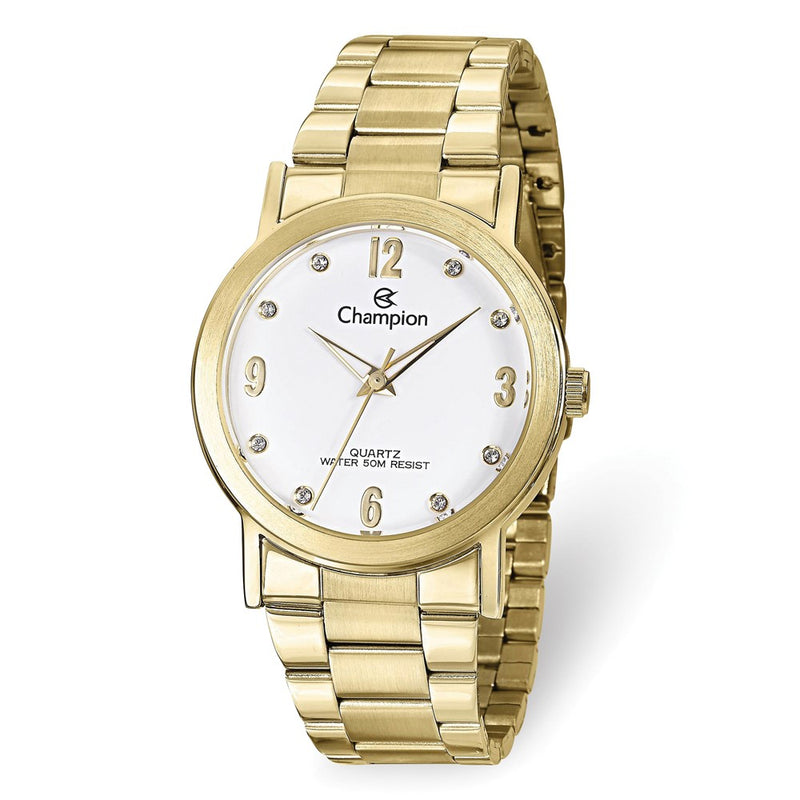 Champion Round Dial Gold-tone Watch