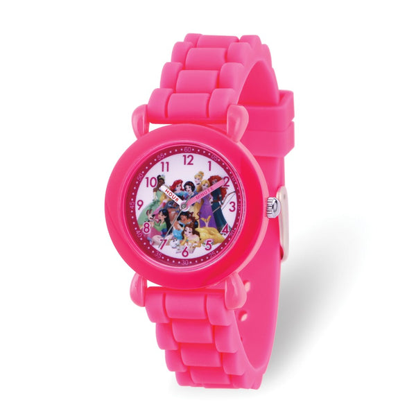 Disney Princess Pink Silicone Time Teacher Watch
