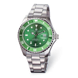 Charles Hubert Stainless Steel Green Dial Watch