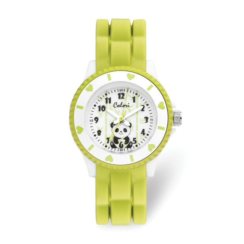 Colori Kids Green Panda 30mm Watch