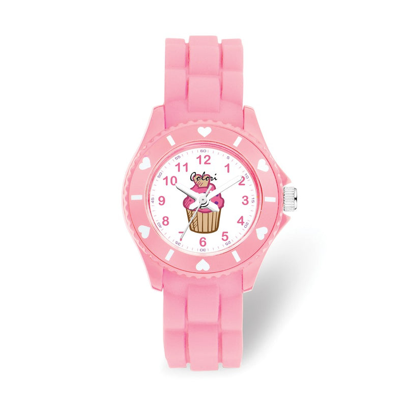 Colori Kids Pink Cupcake 30mm Watch
