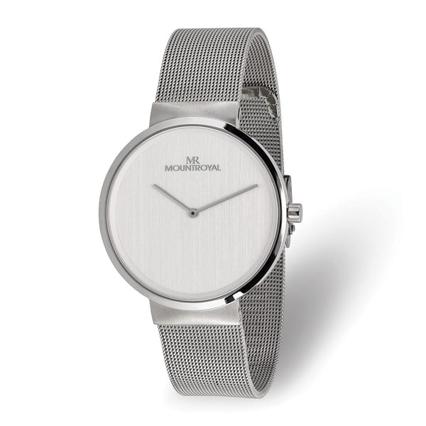 Mens Mountroyal Stainless Steel White Dial Watch