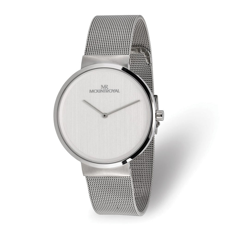 Mens Mountroyal Stainless Steel White Dial Watch