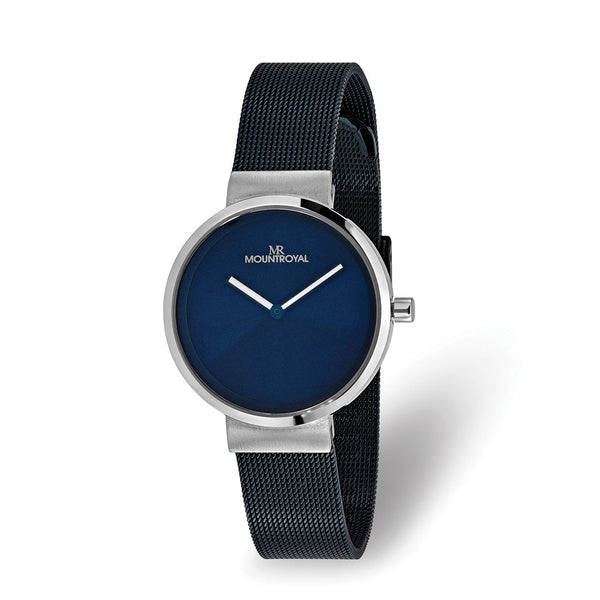 Ladies Mountroyal Stainless Steel Blue Dial Watch